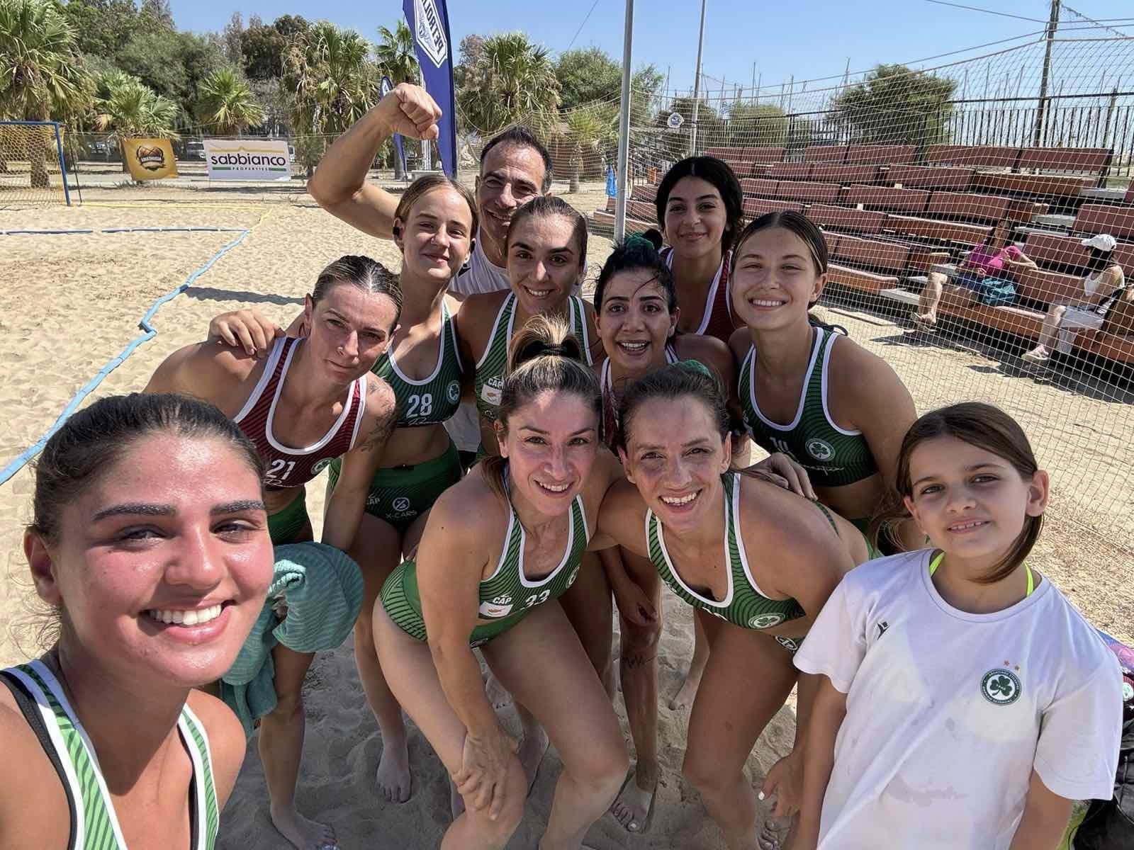 Team selfie celebrating a win